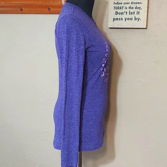 Women's Harley-Davidson Purple Knit Long Sleeve Logo Top - Picture 3 of 10